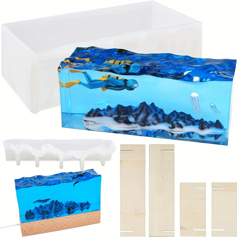 Resin Ocean Wave Mold - 1Set Ocean Wave Hars Mallen Epoxyhars