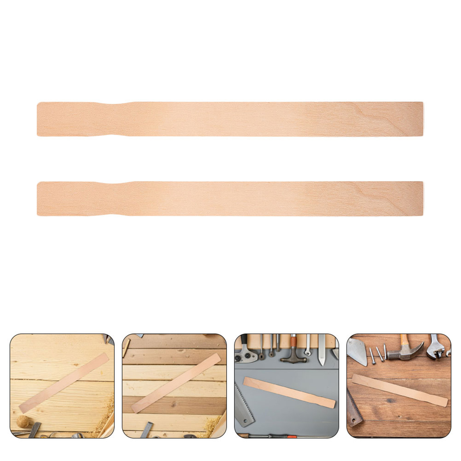 Resin Crafts - 15 stuks verfroerstokjes van gepolijst hout,