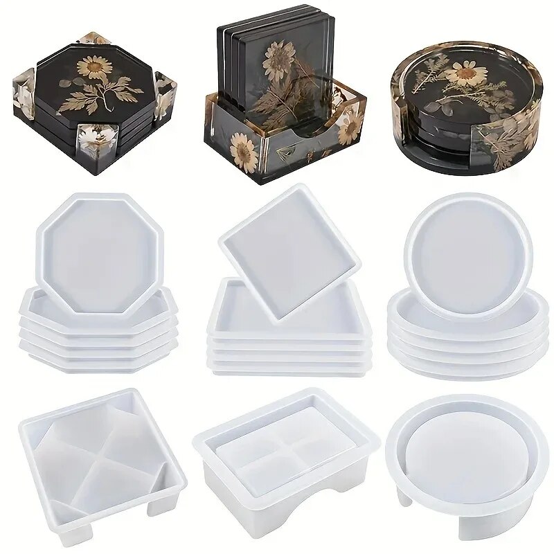 Mixing Cup Silicone - Coaster hars mallen set inclusief 1pc