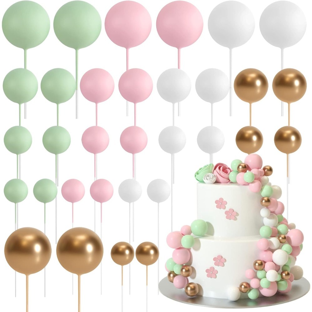 Gold Foil Flakes - 20 stuks gelukkige verjaardagstaart goud en