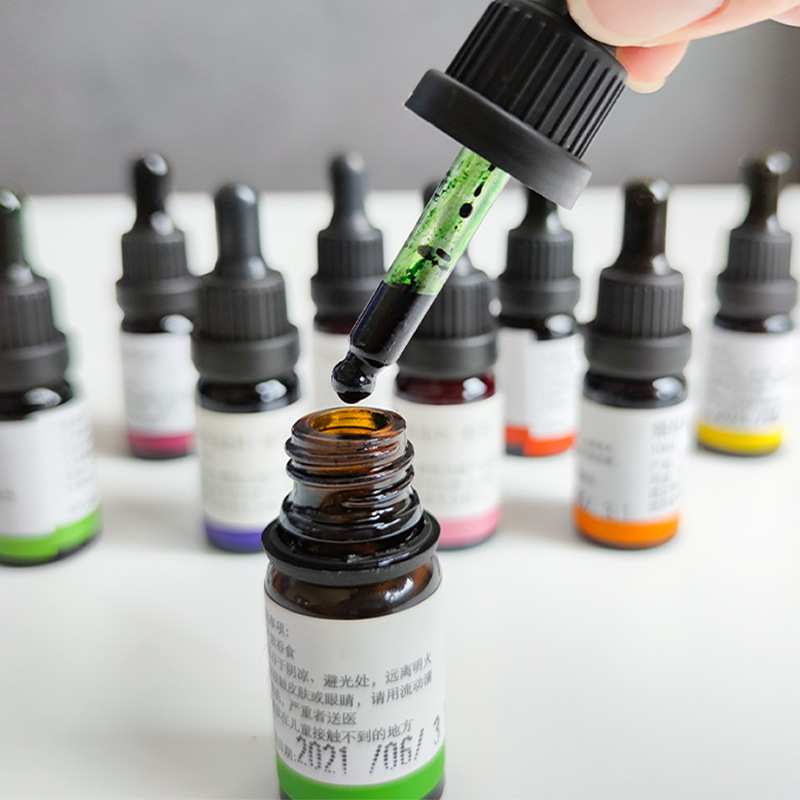 10ml Vloeibare Kaarsverf Hoge  - Resin Pigment Set recensie en prijs