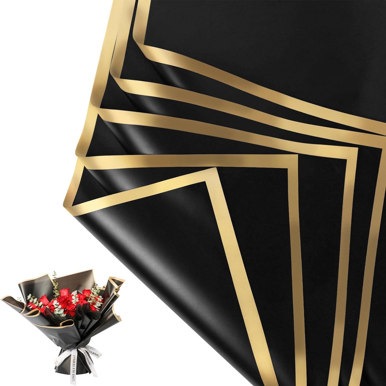 20 vellen gouden rand waterdic - Gold Foil Flakes recensie en prijs