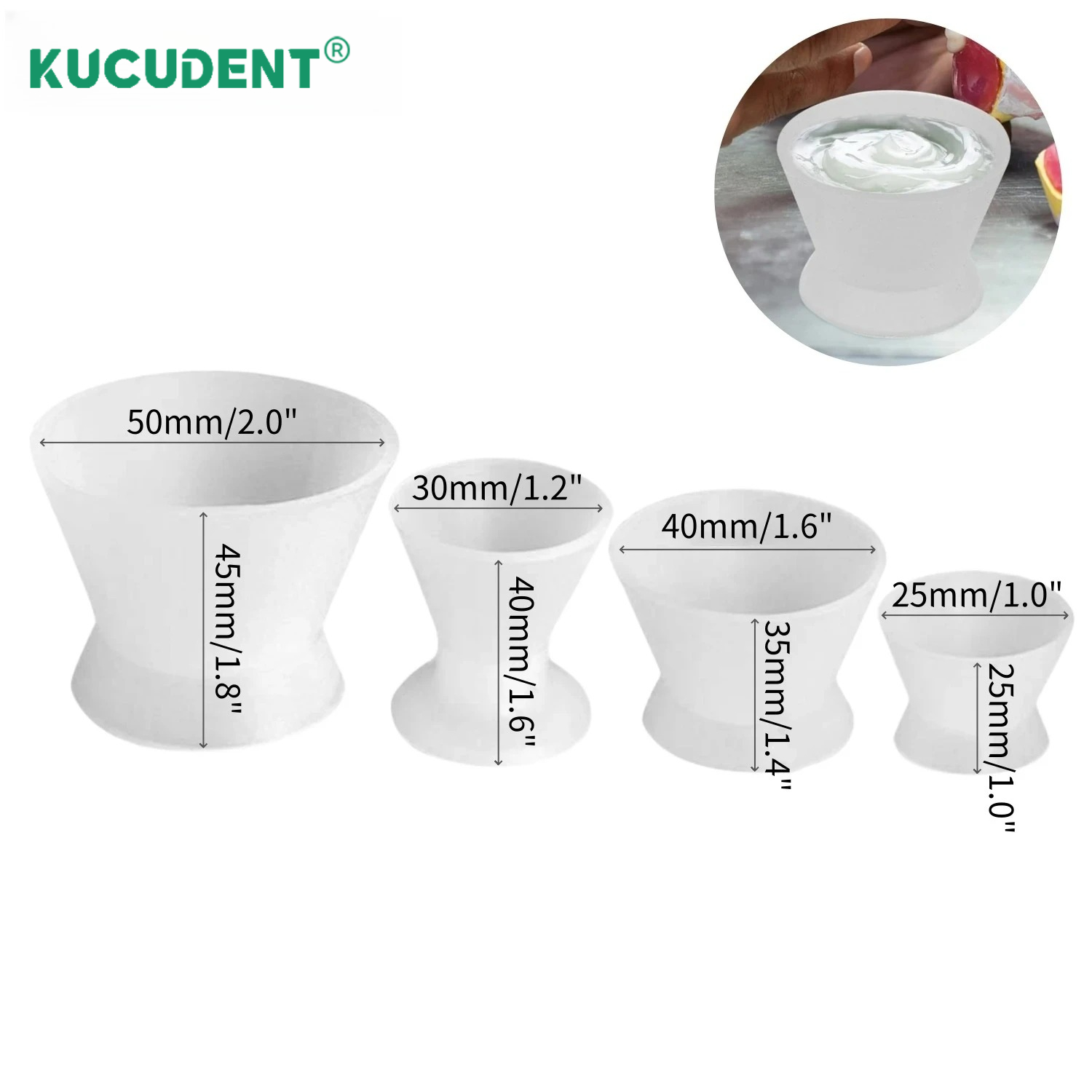 4-delige set tandheelkundige s - Mixing Cup Silicone recensie en prijs