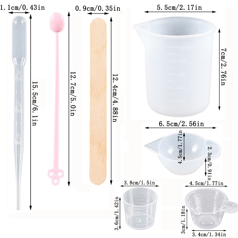 UV Epoxyhars gietgereedschapse - Mixing Cup Silicone recensie en prijs