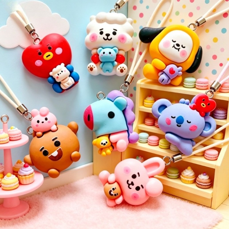 7 stks BT21 Hars Cartoon Charm - Resin Crafts recensie en prijs