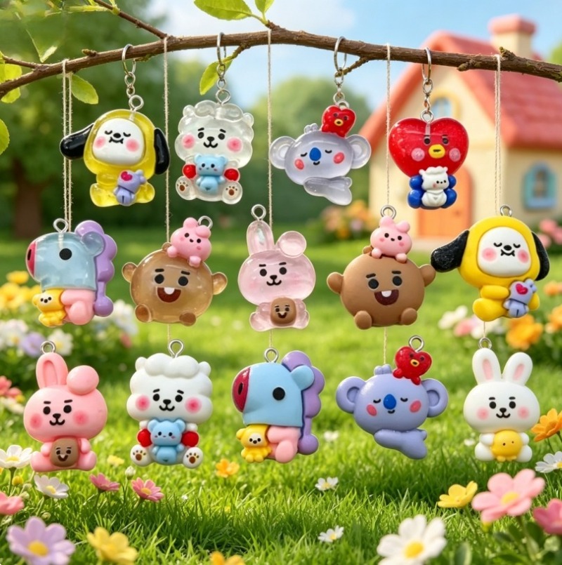 7 stks BT21 Hars Cartoon Charm - Resin Crafts recensie en prijs