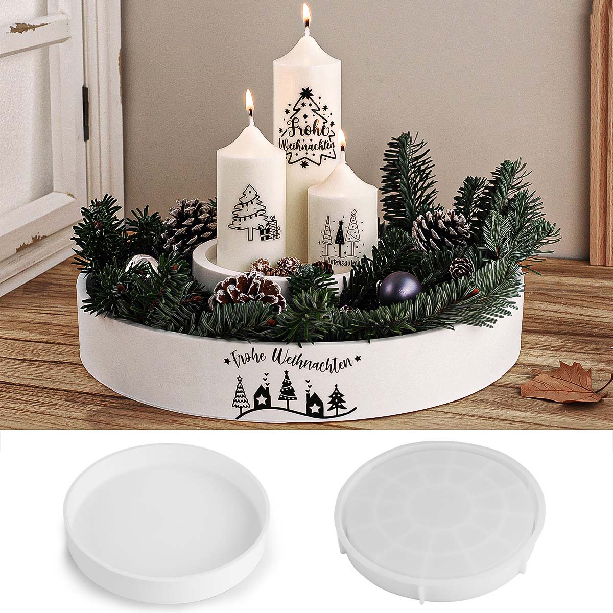 Beton Ronde Kaars Kom Vessel S - Coaster Mold Round recensie en prijs