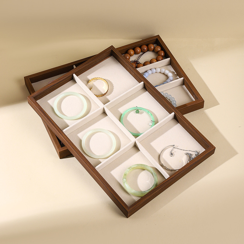 Walnoothouten sieradendisplay  - Wood Ring Blank recensie en prijs